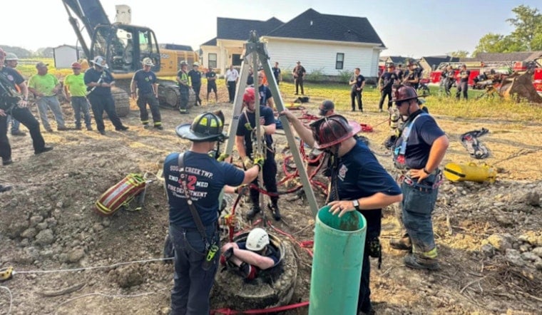 Three Workers Rescued from Manhole in Hancock County, One Hospitalized After Emergency Response