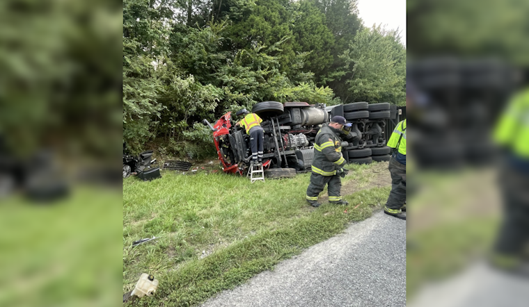 Traffic Snarled on I-24 West Near Nashville After Tractor-Trailer Overturns, Hazmat Called to Scene