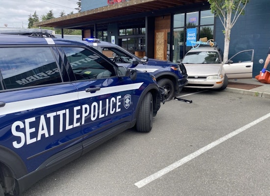Two Seattle Officers Injured, Suspect Arrested After Stolen Vehicle Confrontation in Ballard