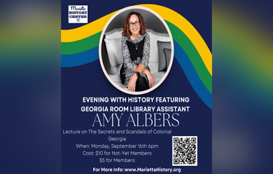 Uncover Colonial Georgia's Hidden Narratives with Amy Albers at the Marietta History Center