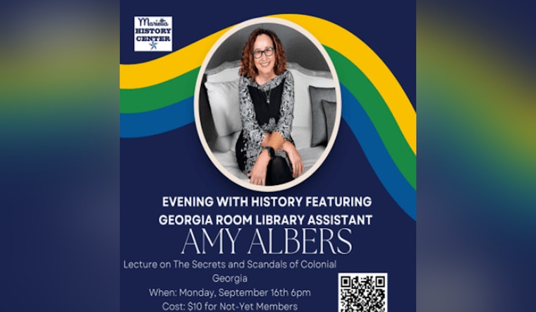 Uncover Colonial Georgia's Hidden Narratives with Amy Albers at the Marietta History Center