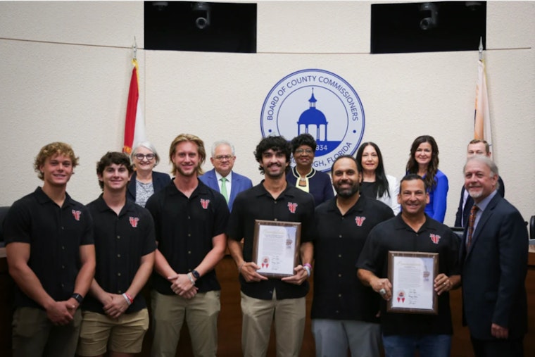 University of Tampa Spartans Celebrated by Hillsborough County for Ninth NCAA Division II Baseball Title