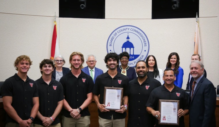 University of Tampa Spartans Celebrated by Hillsborough County for Ninth NCAA Division II Baseball Title