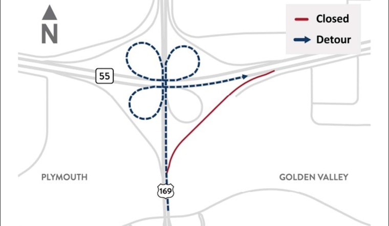 Upcoming Hwy 55 and 169 Ramp Closures in Plymouth and Golden Valley to Affect Commutes