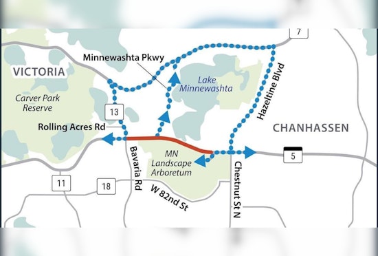 Upcoming Road Closure Alert, MN Hwy. 5 in Chanhassen/Victoria to Shut Down Aug 12-18