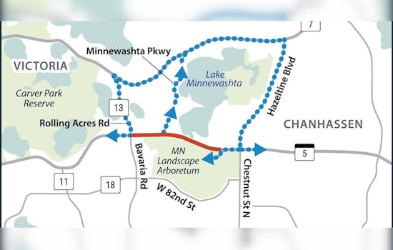 Upcoming Road Closure Alert, MN Hwy. 5 in Chanhassen/Victoria to Shut Down Aug 12-18