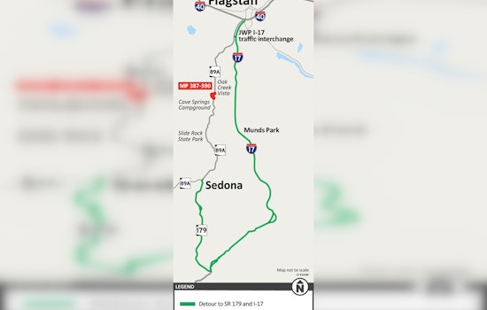 Upcoming SR 89A Closures in Oak Creek Canyon for Rockfall Mitigation Project