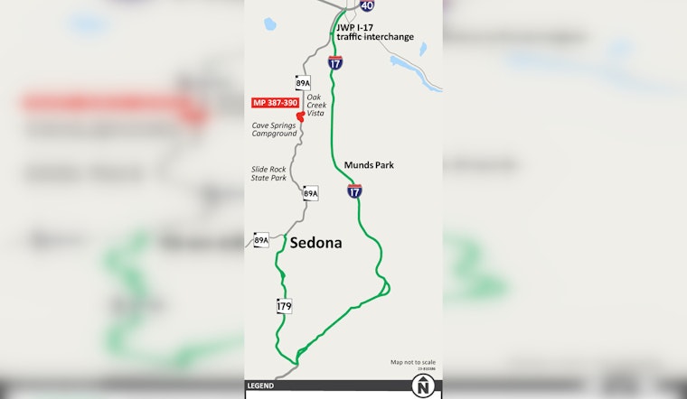 Upcoming SR 89A Closures in Oak Creek Canyon for Rockfall Mitigation Project