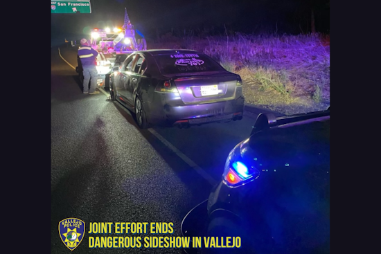 Vallejo Police Crack Down on Massive Sideshow Event, 14 Arrested and 4 Vehicles Towed