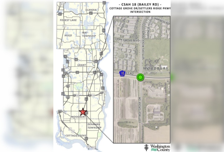Washington County and Woodbury to Host Community Meet-up for Intersection Improvements on Bailey Road
