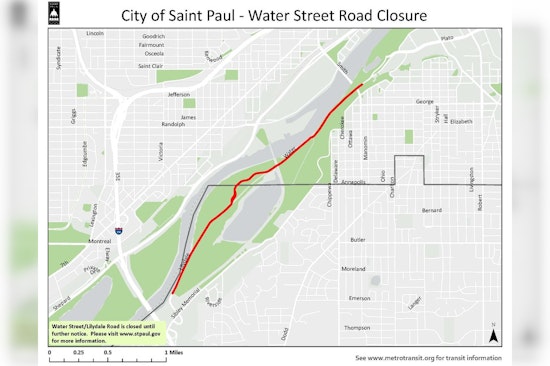 Water Street/Lilydale Road in Saint Paul Reopens After Weeks of Flood-Related Closure