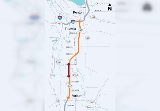 Weekend Travel Alert, Full Closure of Southbound SR 167 in Kent from Aug 16-19 for Paving and Bridge Work