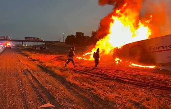 Westbound Interstate 580 Near Tracy Reopens After Fiery Big Rig Collision Causes Morning Delays