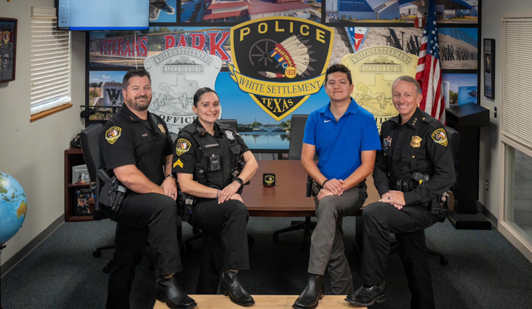 White Settlement Police Officers Don Hand-Crafted Western Boots Courtesy of Nocona's Fenoglio Boot Company