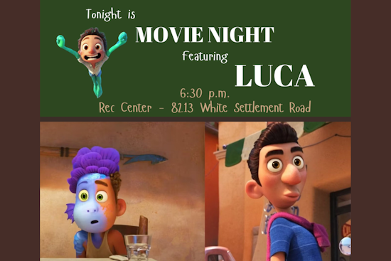 White Settlement Rec Center Dives into Family Fun with "Luca" Movie Night and Free SplashDayz Waterpark Tickets for Kids