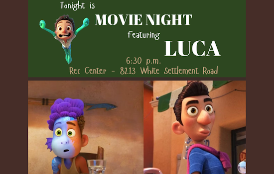White Settlement Rec Center Dives into Family Fun with "Luca" Movie Night and Free SplashDayz Waterpark Tickets for Kids