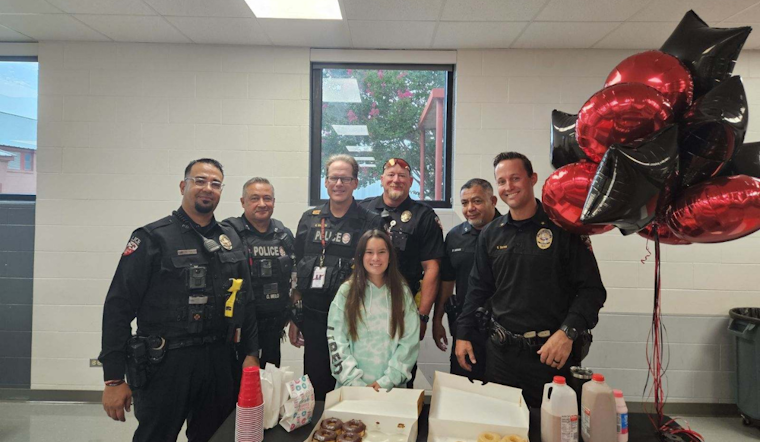 Young Community Member Joins Argyle ISD Police for Donut Breakfast Event in Support of Local Hero