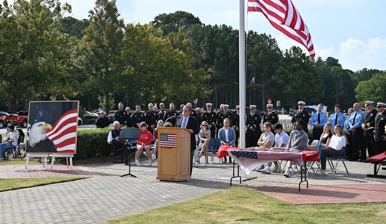 9/11 Survivor Marc Caruso Encourages Remembrance at Milton High School Memorial Event