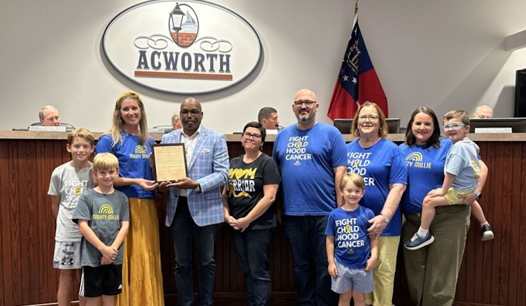 Acworth City Council Declares September Childhood Cancer Awareness Month in Support of Mighty Millie Foundation