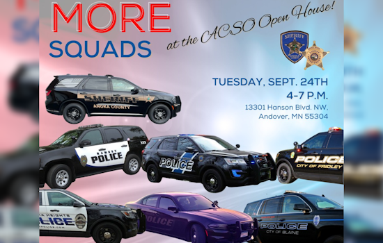 Anoka County Sheriff's Office Welcomes Community to Open House with Food and Fun on September 24th