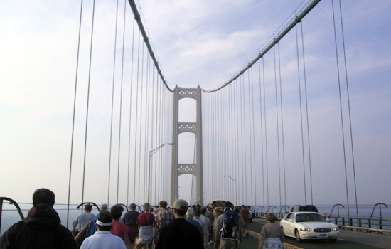 Approximately 30,000 People Join the Mackinac Bridge Walk Tradition in Michigan