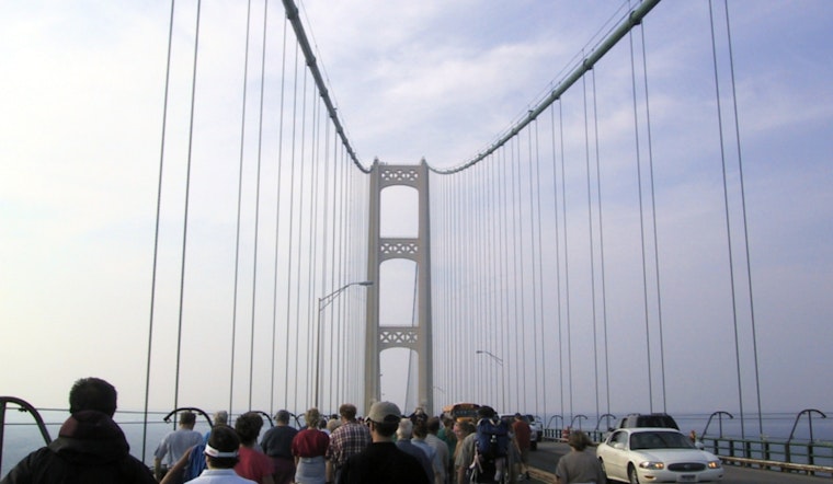 Approximately 30,000 People Join the Mackinac Bridge Walk Tradition in Michigan