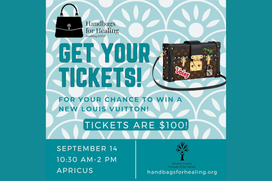 Argyle PD Chief Turns Handbag Model for Bingo Event Supporting Denton County Friends Of The Family