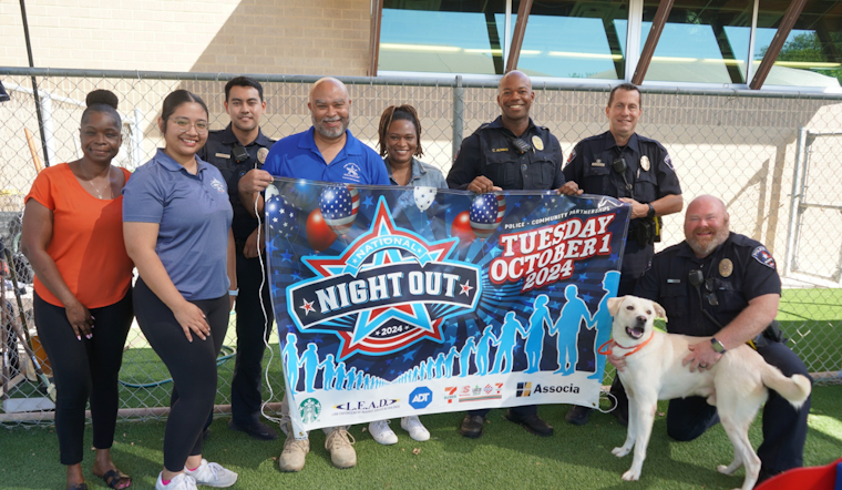 Arlington Invites Residents to National Night Out and to Adopt Heartworm Positive Lab Mix, Beanie