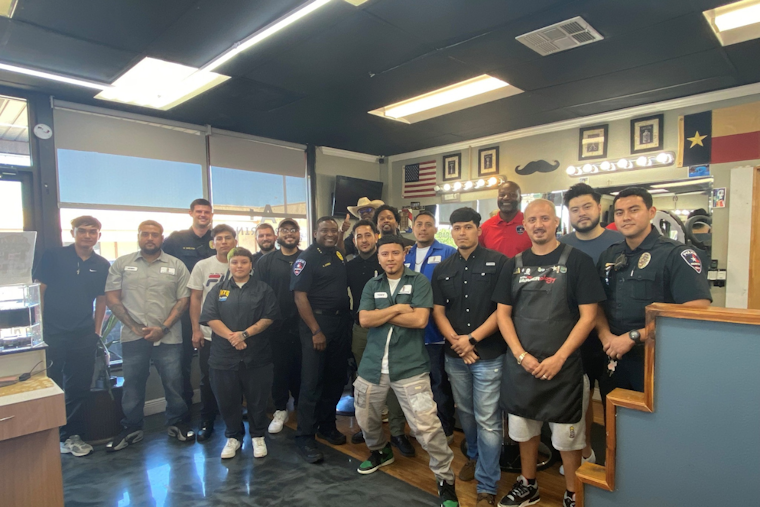 Arlington Police Connect with Community Through "Shop Talk" Series at A+Barbering