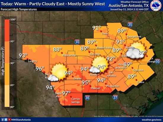 Austin Remains Sunny and Heats Up as Hurricane Francine Strikes the Gulf Coast