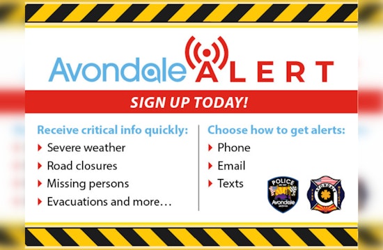 Avondale to Conduct Comprehensive Test of Emergency Alert System on September 25