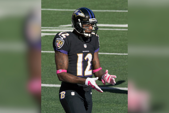 Baltimore Ravens to Honor Jacoby Jones and Late Coach Joe D'Alessandris with Season-Long Helmet Decals