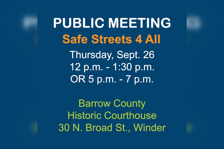Barrow County Seeks Citizen Input on Road Safety Measures at Historic Courthouse Open House