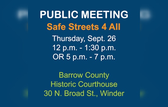 Barrow County Seeks Citizen Input on Road Safety Measures at Historic Courthouse Open House