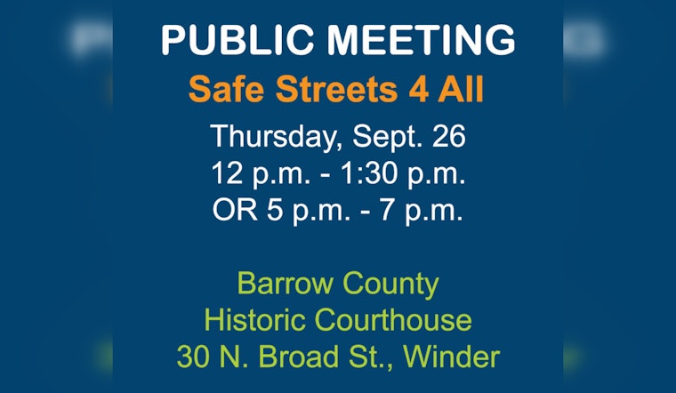 Barrow County Seeks Citizen Input on Road Safety Measures at Historic Courthouse Open House