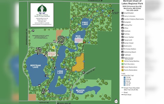 Bertram Chain of Lakes' Trails Partially Closed in Anticipation of Saddle Buster Bike Race