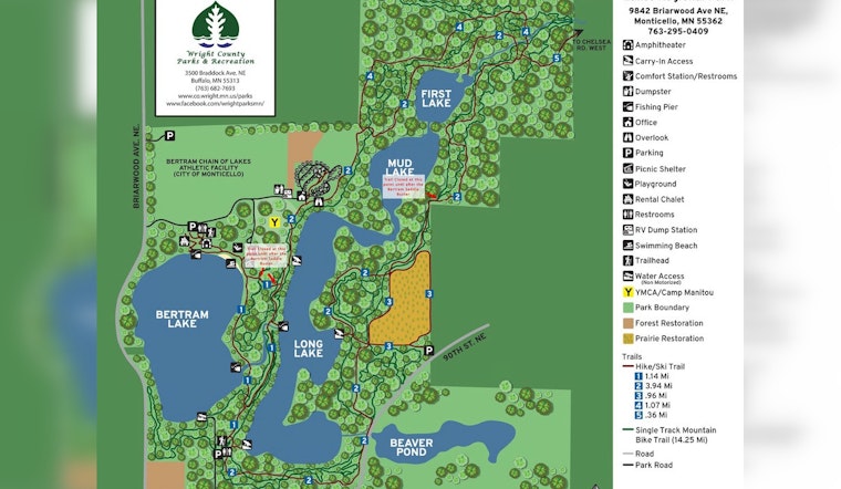 Bertram Chain of Lakes' Trails Partially Closed in Anticipation of Saddle Buster Bike Race