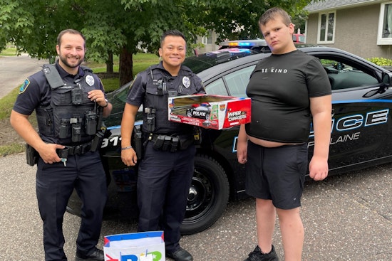 Blaine Police Officers Transform Concern for Missing Special Needs Child into Unforgettable Birthday Surprise