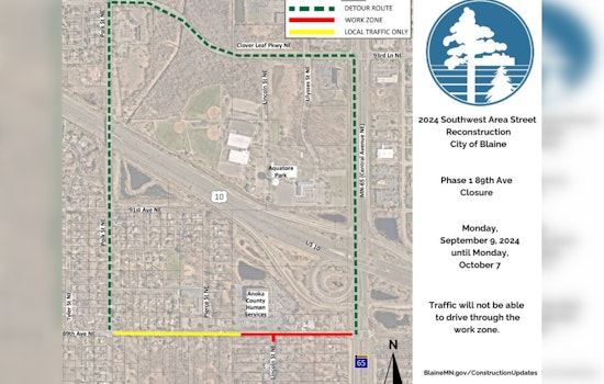 Blaine Residents Alerted of 89th Avenue Closure Amid Southwest Area Street Reconstruction Project