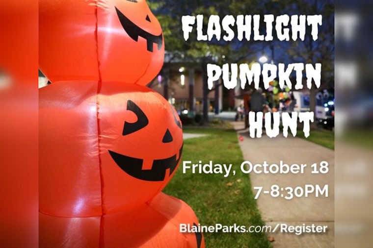 Blaine's Beloved Flashlight Pumpkin Hunt Returns for Autumn Festivities at Tom Ryan Park