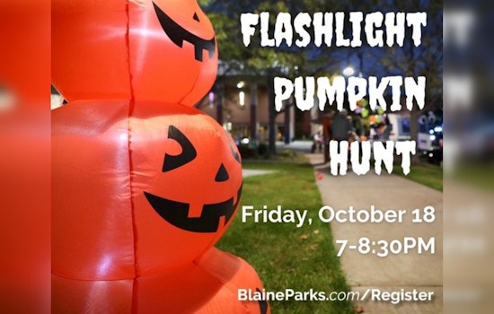 Blaine's Beloved Flashlight Pumpkin Hunt Returns for Autumn Festivities at Tom Ryan Park