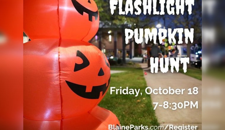 Blaine's Beloved Flashlight Pumpkin Hunt Returns for Autumn Festivities at Tom Ryan Park