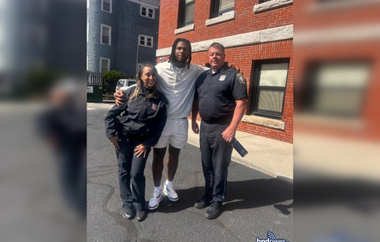 Boston Police and Patriots' Jaheim Bell Team Up to Inspire Young Minds at St. Pope John Paul II Academy