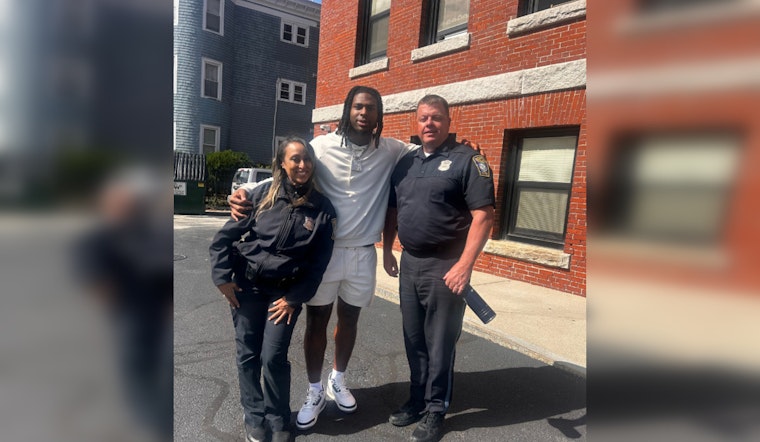 Boston Police and Patriots' Jaheim Bell Team Up to Inspire Young Minds at St. Pope John Paul II Academy