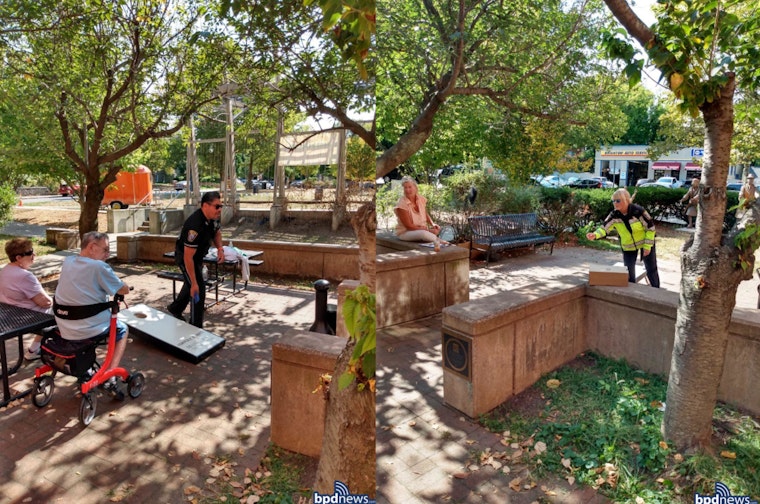 Boston Police and Seniors Connect with "Cornhole with a Cop" Mondays at Veronica Smith Senior Center
