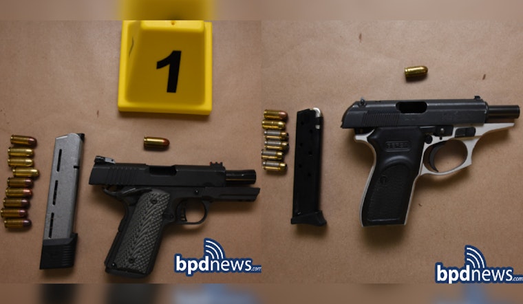 Boston Police Arrest Two Suspected of Unlawful Firearm Possession in Roxbury