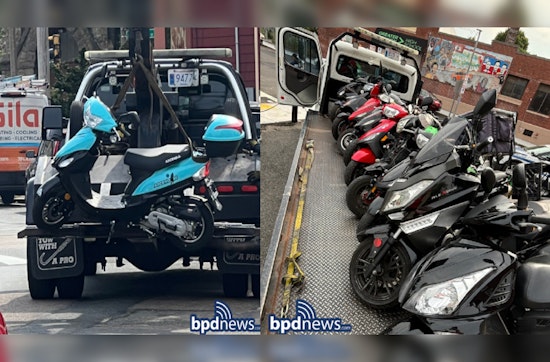 Boston Police Crack Down on Unregistered Mopeds in Jamaica Plain, Towed 13 Vehicles