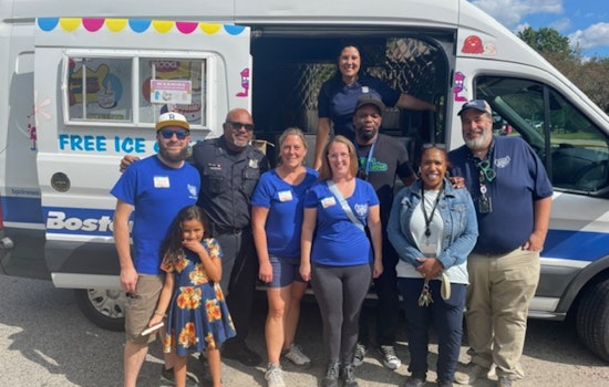 Boston Police Grill Up Support at Ohrenberger School's Back-to-School Bash in West Roxbury