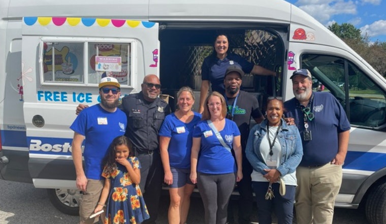 Boston Police Grill Up Support at Ohrenberger School's Back-to-School Bash in West Roxbury