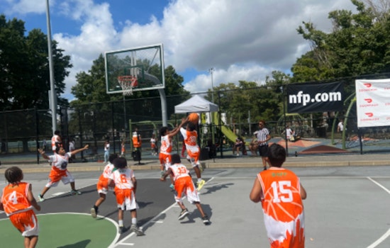 Boston Police Join No Looks No Ball Summer League to Mentor Youth